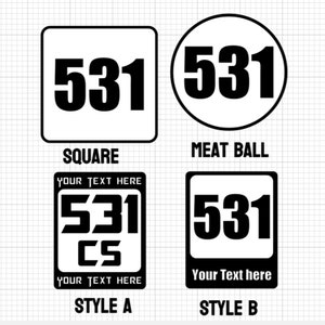 Custom Magnetic Door Cards Numbers - 1 Pair