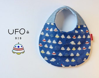 UFO bib,New Baby Gift, Dribble Bibs for Toddlers, Drool Bib, Burping Bib, Collar Bib Baby, 1st Birthday Gift