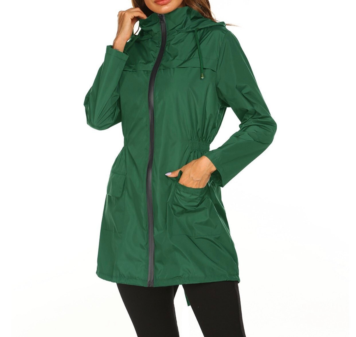 womens black waterproof jacket