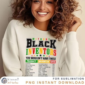 Black Inventors PNG: Black History Month Sublimation Design (Digital Download)