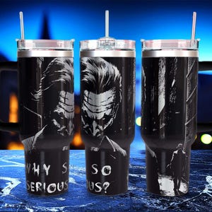 Omslag met gravure Joker-beker: Dark Knight fanart (svg-bestand)