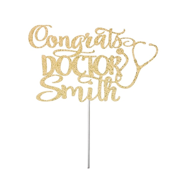 Personalized Name Doctor Graduation Topper, Graduation 2024 Topper, Dr. Medical School, Medical School Graduate, Congrats Doctor Topper