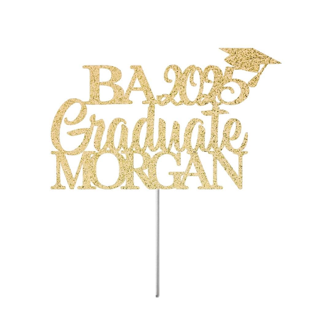 Personalized 2025 BA Graduation Topper, Graduation 2025 Topper ...