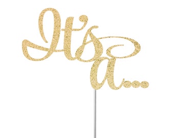 Es ist ein Cake Topper, Babyparty, Baby Streuseln, Babyparty, Babyparty, Neues Baby, Gender Reveal Party, Babyparty Dekor, Glitzer Baby Cake Topper