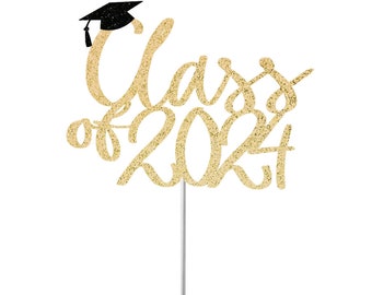 2024 Graduation Cake Topper, Grad Party Topper, Class of 2024, High School Graduation, College Graduation, Grad Party, 2024 Graduation