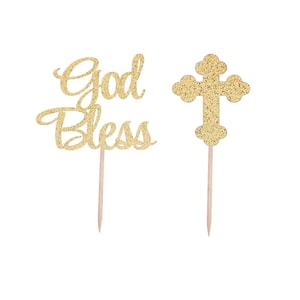 Deus abençoe escolhas de cupcake, escolhas de cupcake de batismo, primeira comunhão, primeira penitência, batismo de bebê, escolhas de cupcake religioso