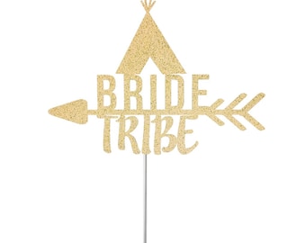 Bride Tribe Cake Topper, Engagement Cake Topper, Future Mrs. Glitter Cake Topper, Party Decor, Wedding Cake Topper, Bachelorette Topper