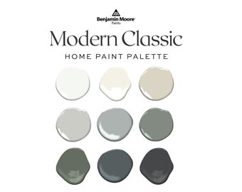 Modern Classic Home Color Palette 22 Home Trends Interior Etsy