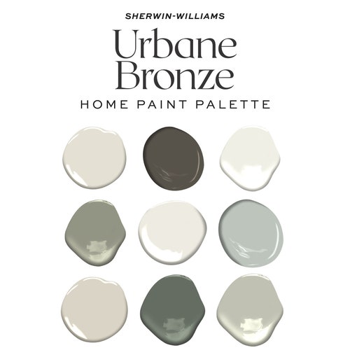 Urbane Bronze Complementary Color Palette for Sherwin Etsy Canada