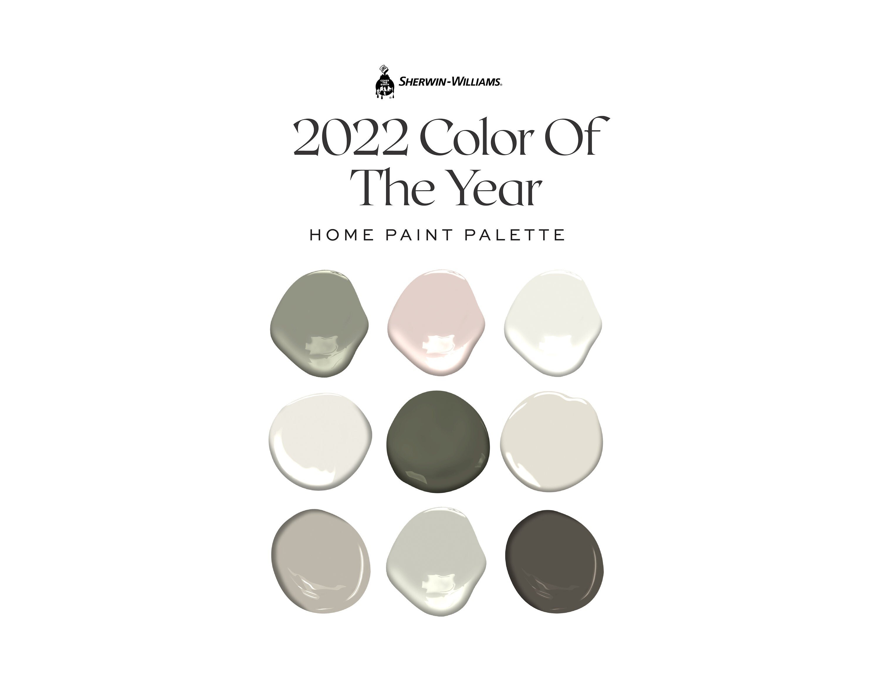 2022 Color of the Year Sherwin Williams Color Palette Etsy Canada