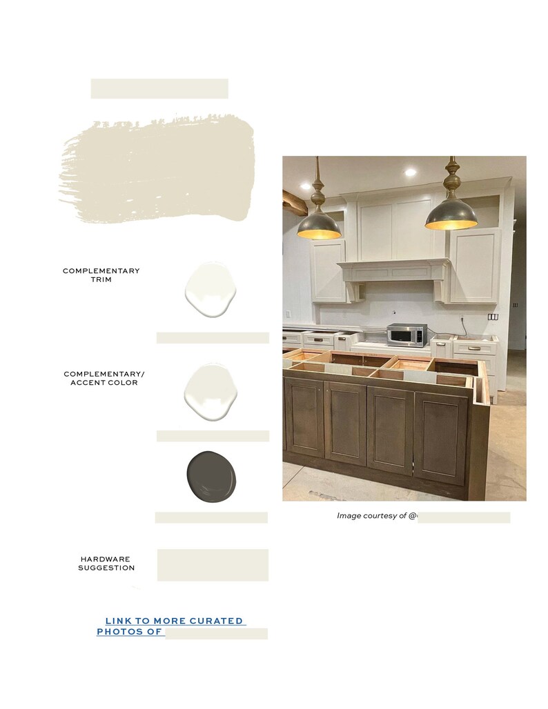 Benjamin Moore Swiss Coffee Interior Paint Palette Cozy Etsy