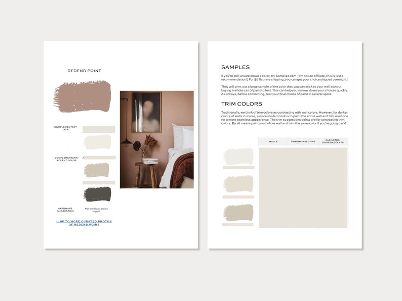 Sherwin Williams 2023 Color of the Year Redend Point Complementary