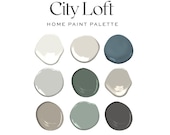 Sherwin Williams City Loft Undertone Complementary Color Palette, Interior Design Color Scheme, Traditional Home Paint Palette