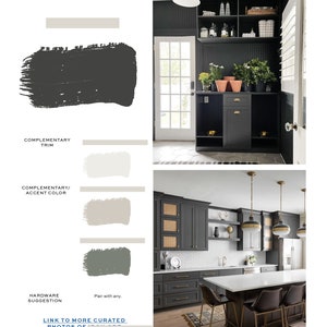 Sherwin Williams Retreat Complementary Color Palette Interior - Etsy