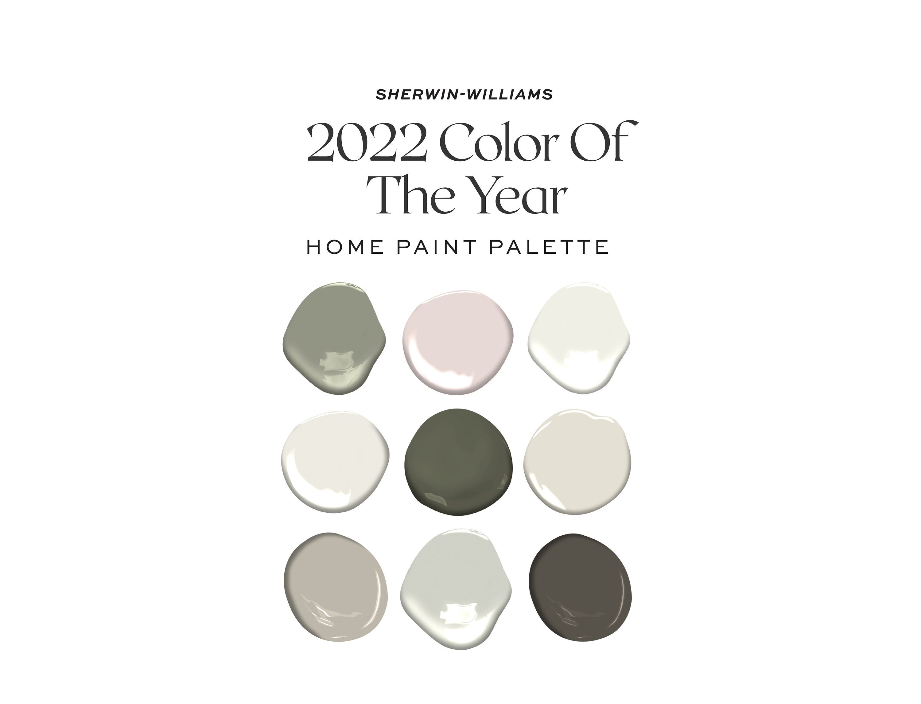 Sherwin Williams 2022 Color of the Year Evergreen Fog Color Etsy