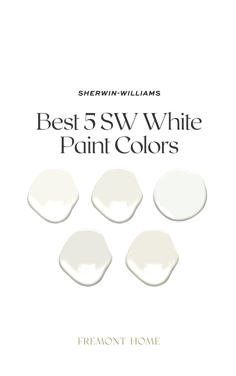 Best 5 Sherwin Williams White Paint Colors Undertone Guide Etsy