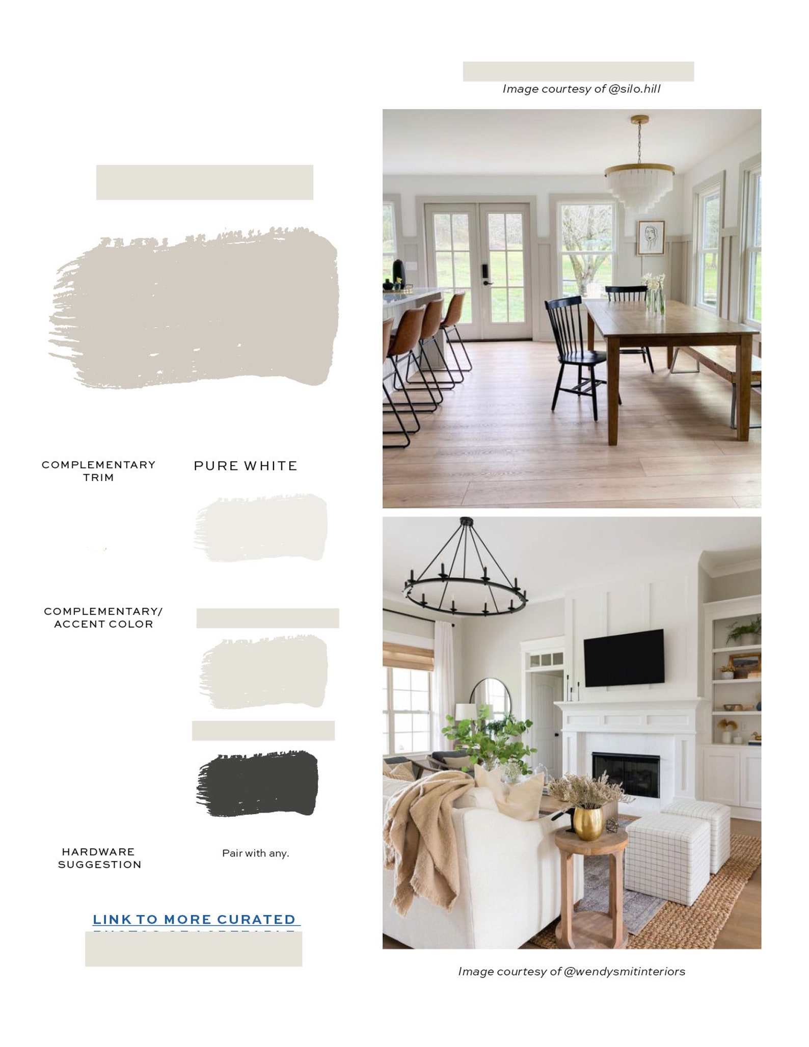 Modern Classic Home Color Palette 2022 Home Trends Interior Etsy