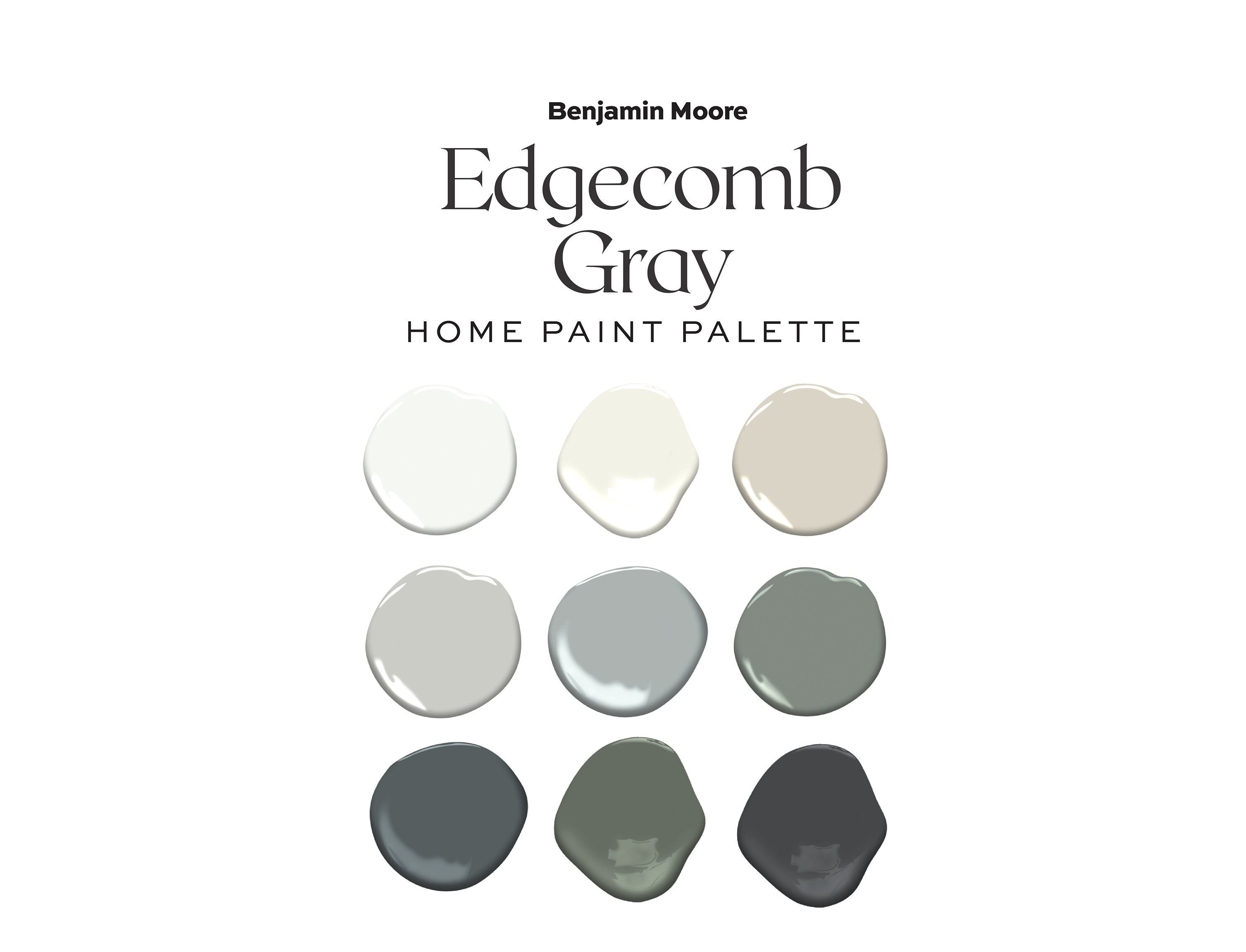 Benjamin Moore Gray Color Palette, Whole House Paint Colors