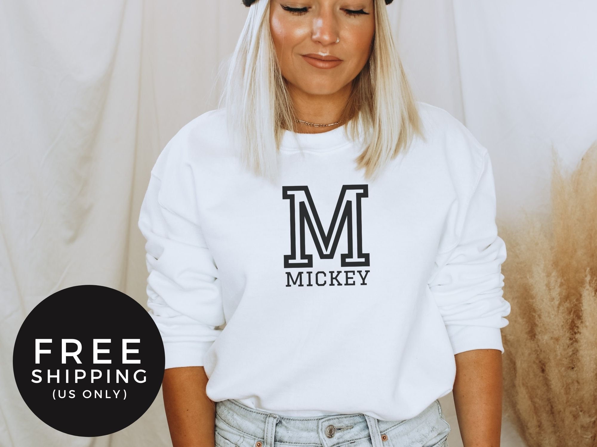 MICKEY Sweatshirt Minimalist Mickey Sweatshirt Mickey Shirt