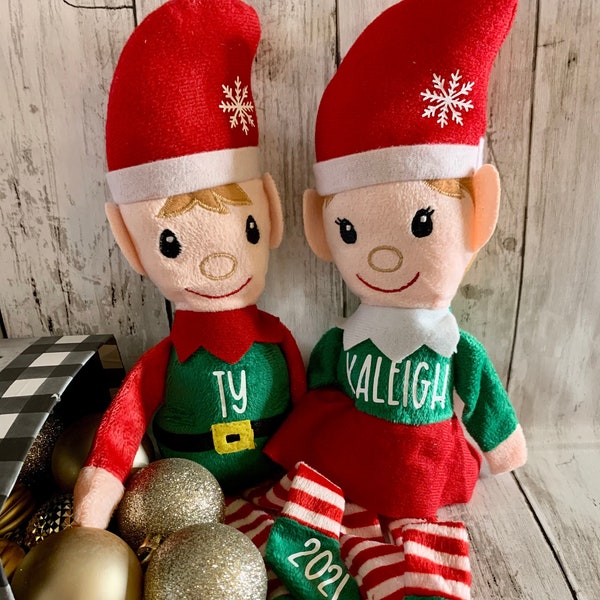 Personalized Christmas Elf| Name and Year Elf| Christmas Elf| Boy Elf| Girl Elf| Kids Stocking stuffer| Elf| Personalized Gift| Custom Elf