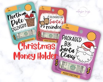 Christmas Money Holder Card: Holiday Cash Gift for Kids