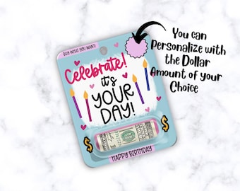 Happy Birthday Money Card Holder: Cash Gift Card