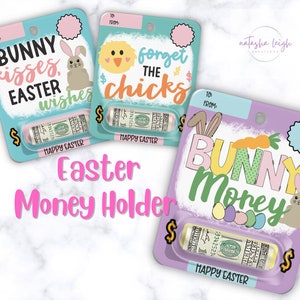 Bunny Easter Money Holder Card: Teen Gift, Basket Stuffer