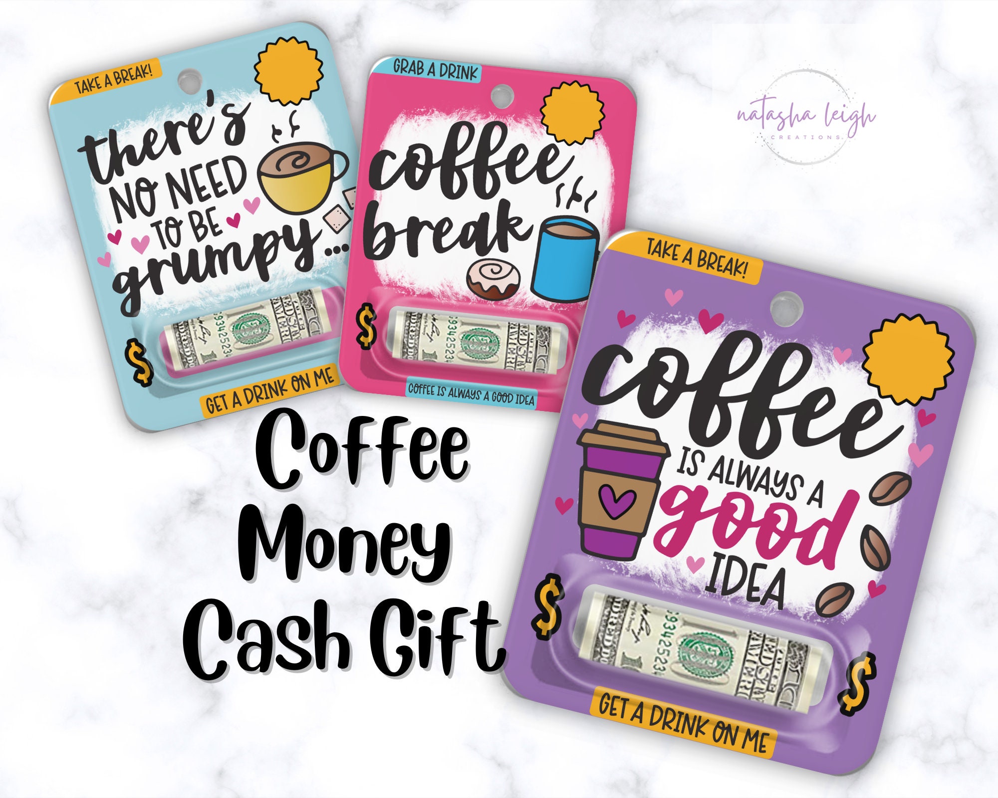 Coffee Lover Cash Gift Card: Coffee Break Money Holder