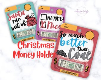 Christmas Money Holder Card: Holiday Cash Gift for Kids