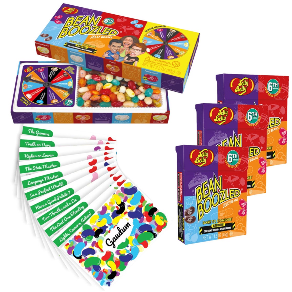 Jelly Belly Bean Boozled Game 6th Edition Bundle by Gaudum Etsy
