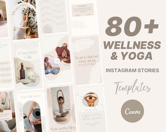 Wellness Instagram Stories: Yoga Templates for Canva