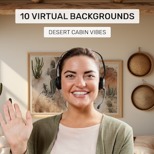 10 fondos de Zoom, fondo de Zoom para oficina con ambiente desértico, fondo de Zoom para oficina en casa, fondos de Zoom, fondo virtual, fondo de pantalla