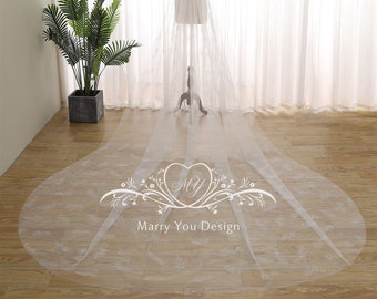 Single Tier Shinning Peacock Feather Bridal Veil,Sparkly Wedding Veil,Vintage Cathedral Wedding Veil,Ivory/White Star Classic Bridal Veil