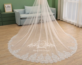 Sparkly Wedding Veil,Vintage Sequined Lace Wedding Veil,Supper Sparkly Bridal Veil,Cathedral Veil with Comb,Wedding Veil,Classic Bridal Veil