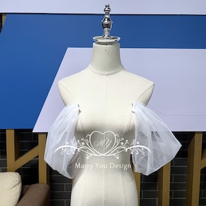 Custom Any Colors Wedding Sleeves,Detachable Wedding Dress Sleeves,Removable Wedding Dress Straps,Bridal Sleeves,Off Shoulder Dress Straps