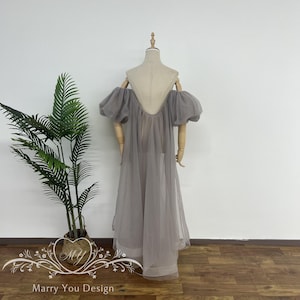 Romantic Puff Sleeves Wedding Cape,Tulle Bridal Cape Veil with Sleeves,Solid Tulle Cape for Bride,Tulle Cape Veil,Classic Wedding Cape