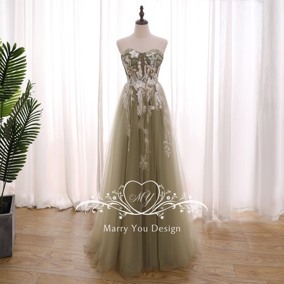 Buy Fairy Floral Lace Applique Tulle Homecoming Prom Dress for Woman,green  Sweetheart Senior Prom Dress,sweet 16 Dress for Girl's Birthday Online in  India - Etsy
