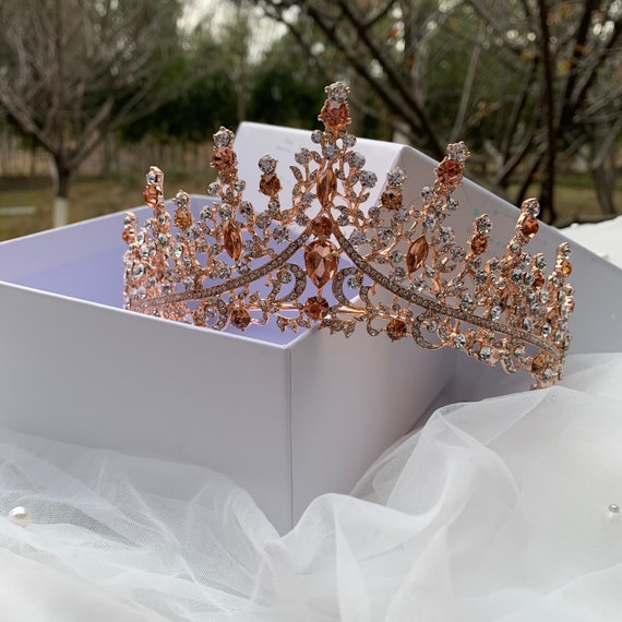 FRCOLOR Princess Bride Tiaras and Crowns Silver Crystal Tiaras for Women  Wedding Veil Crowns for Women Princess Crown with Comb