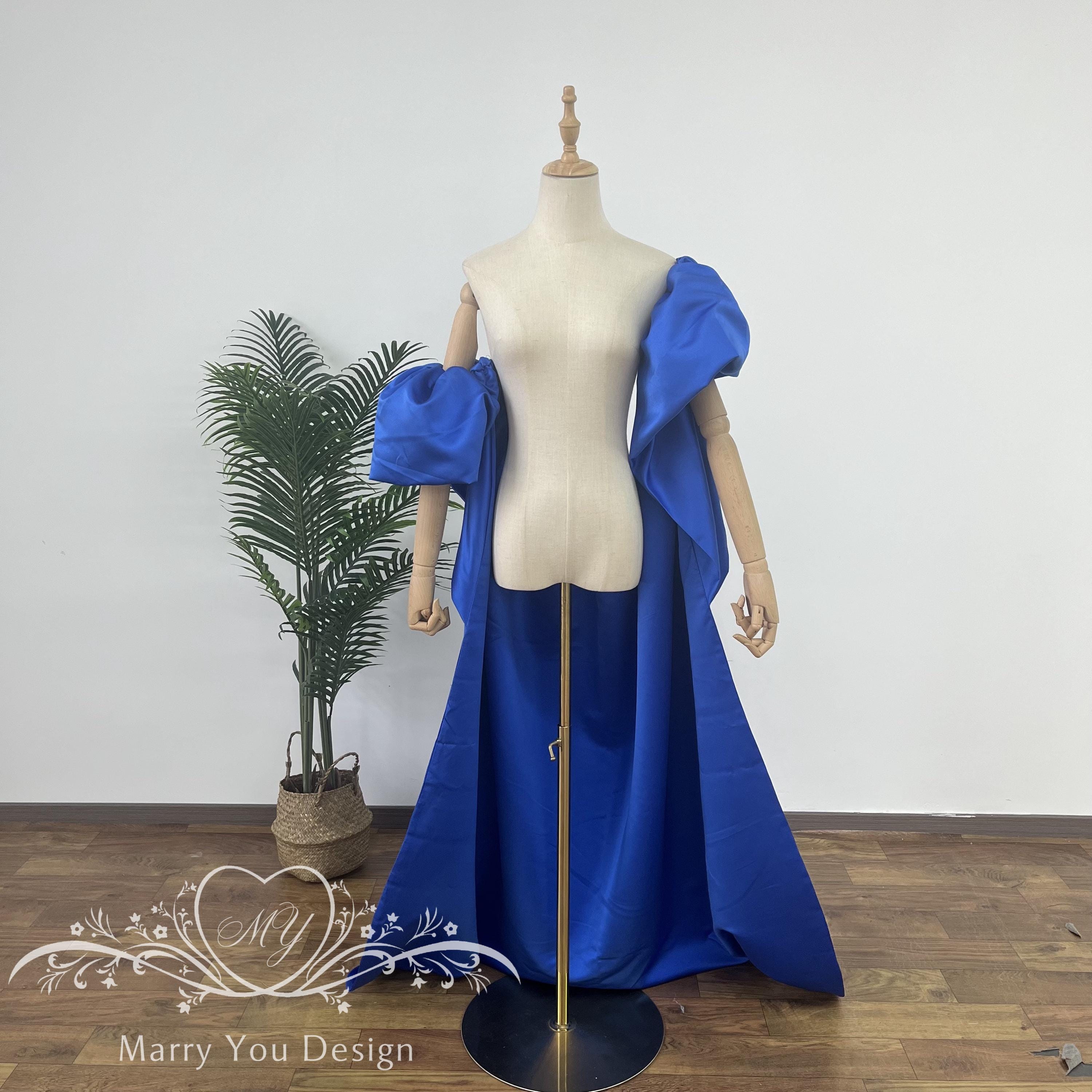 Royal Blue Cape Dress - Etsy Royal Blue Cape Dress - Etsy