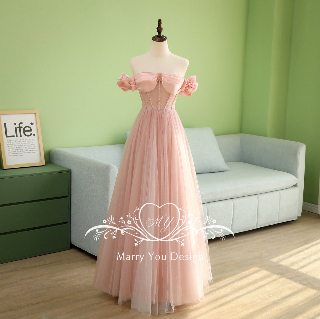 Pink Satin Fairy Off-the-shoulder Prom Dress for Woman,beading Capped Sleeve Senior Prom/formal Evening Party Dress,floor-length Prom Gown - Etsy Pink Satin Fairy Off-the-shoulder Prom Dress for Woman,beading Capped Sleeve Senior Prom/formal Evening Party Dress,floor-length Prom Gown - Etsy