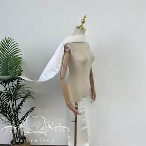 Minimalist Satin Scarf,Satin Wedding Scarf,Bridal Scarf,Neck Scarf,Bridal Neck Tie,Romantic Bridal Bow,Satin Bridal Scarf,Bridal Veil