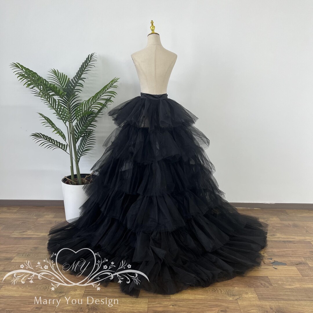 Multi Layer Bridal Overskirt,tulle Tiered Skirt,wedding Detachable