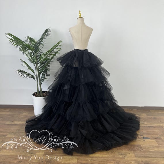 Multi Layer Bridal Overskirt,tulle Tiered Skirt,wedding