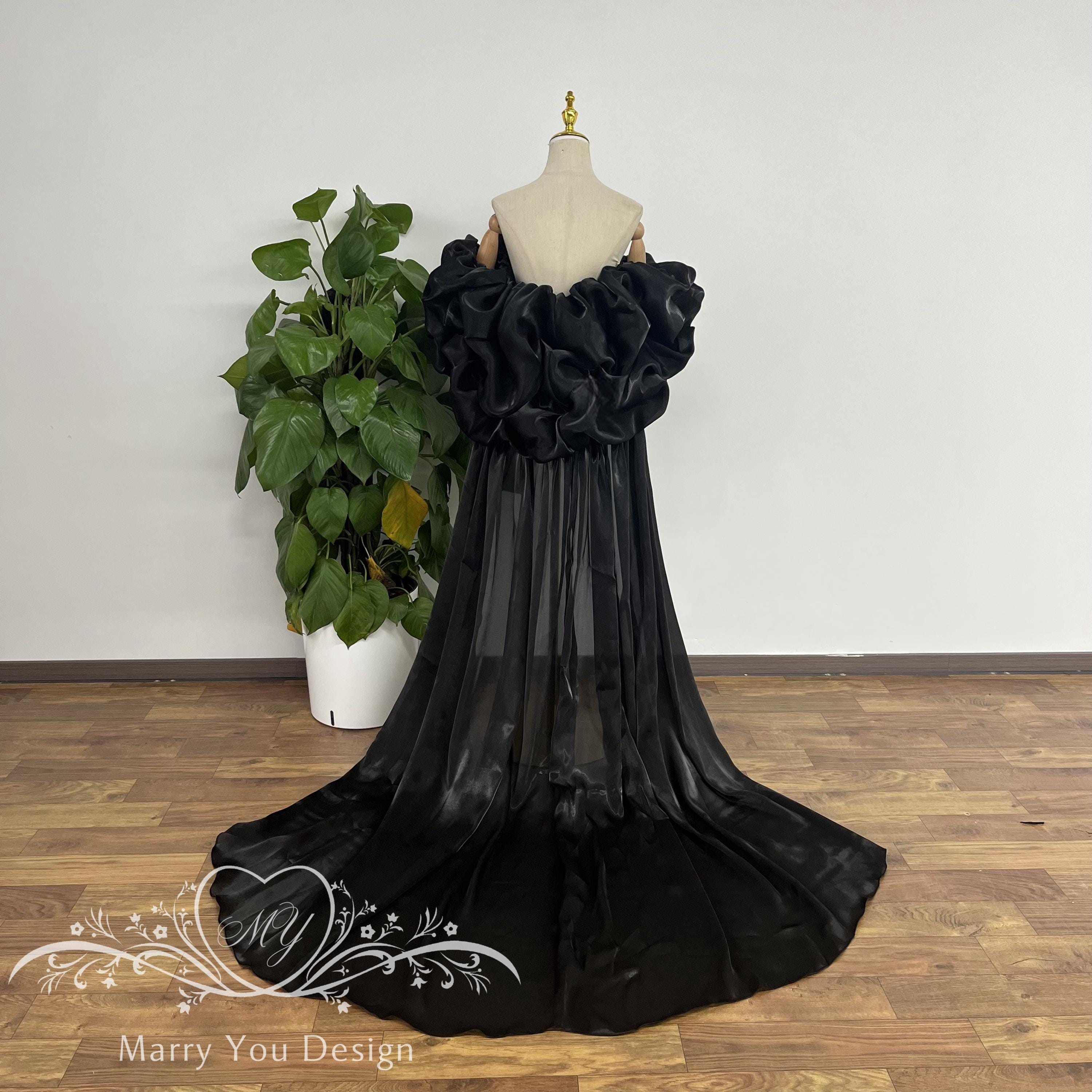 green emerald velvet dress HONGTEYA Shawls and Wraps for Women Evening Dresses Soft Sheer Chiffon main image 0