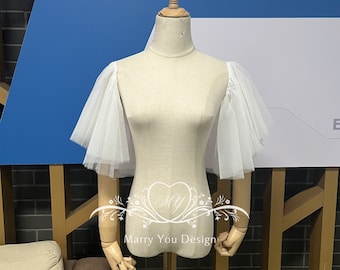 Benutzerdefinierte abnehmbare Hochzeitskleid Ärmel, abnehmbare Hochzeitskleid Ärmel, alle Farben Hochzeit Ärmel, Braut Ärmel, Schulter Kleid Ärmel