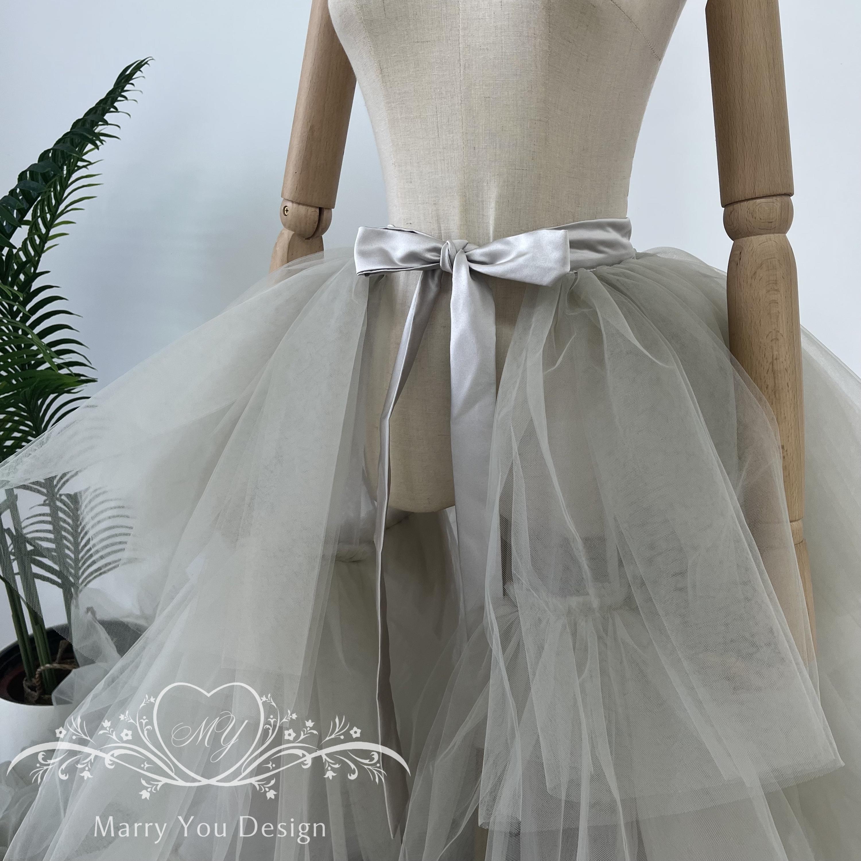Multi Layer Bridal Overskirt,tulle Tiered Skirt,wedding