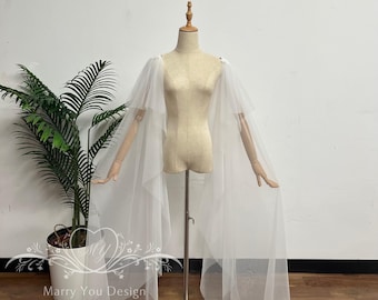 Beads Flutter Sleeves, Floral Lace Bridal Sleeves, Removable Wedding Accessories