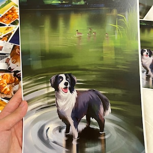 Border Collie by the Lake Print - Wall art - Physical Print