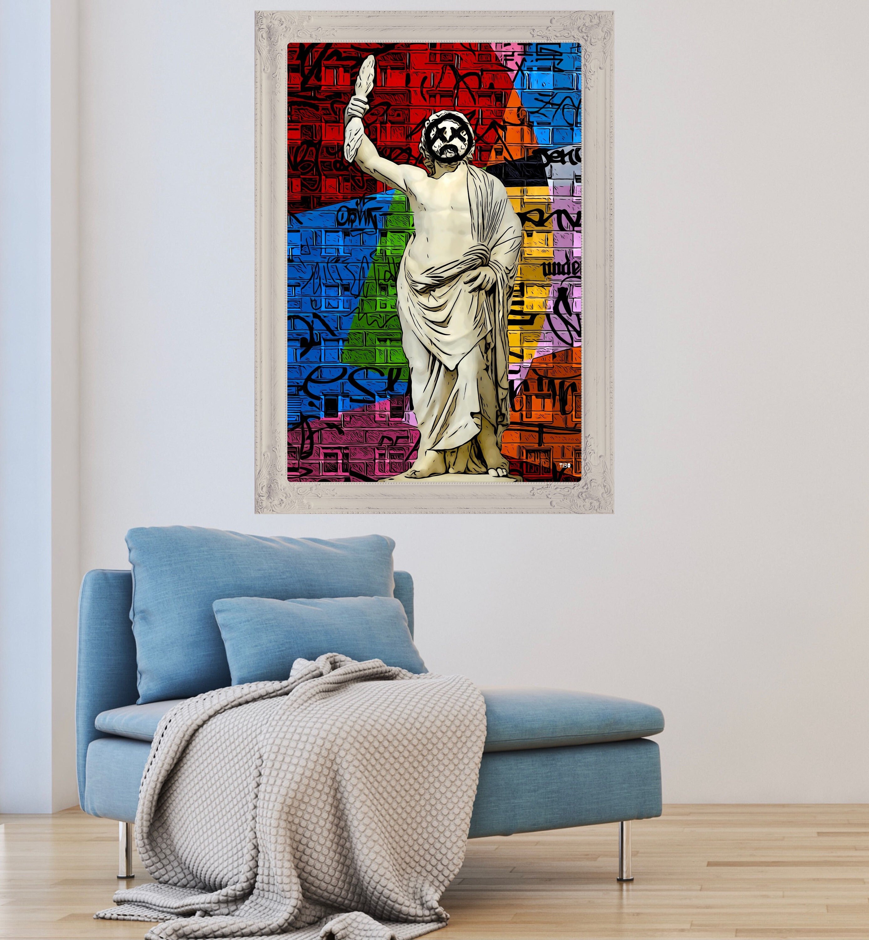 Tibart Affiche Zeus Pop Art