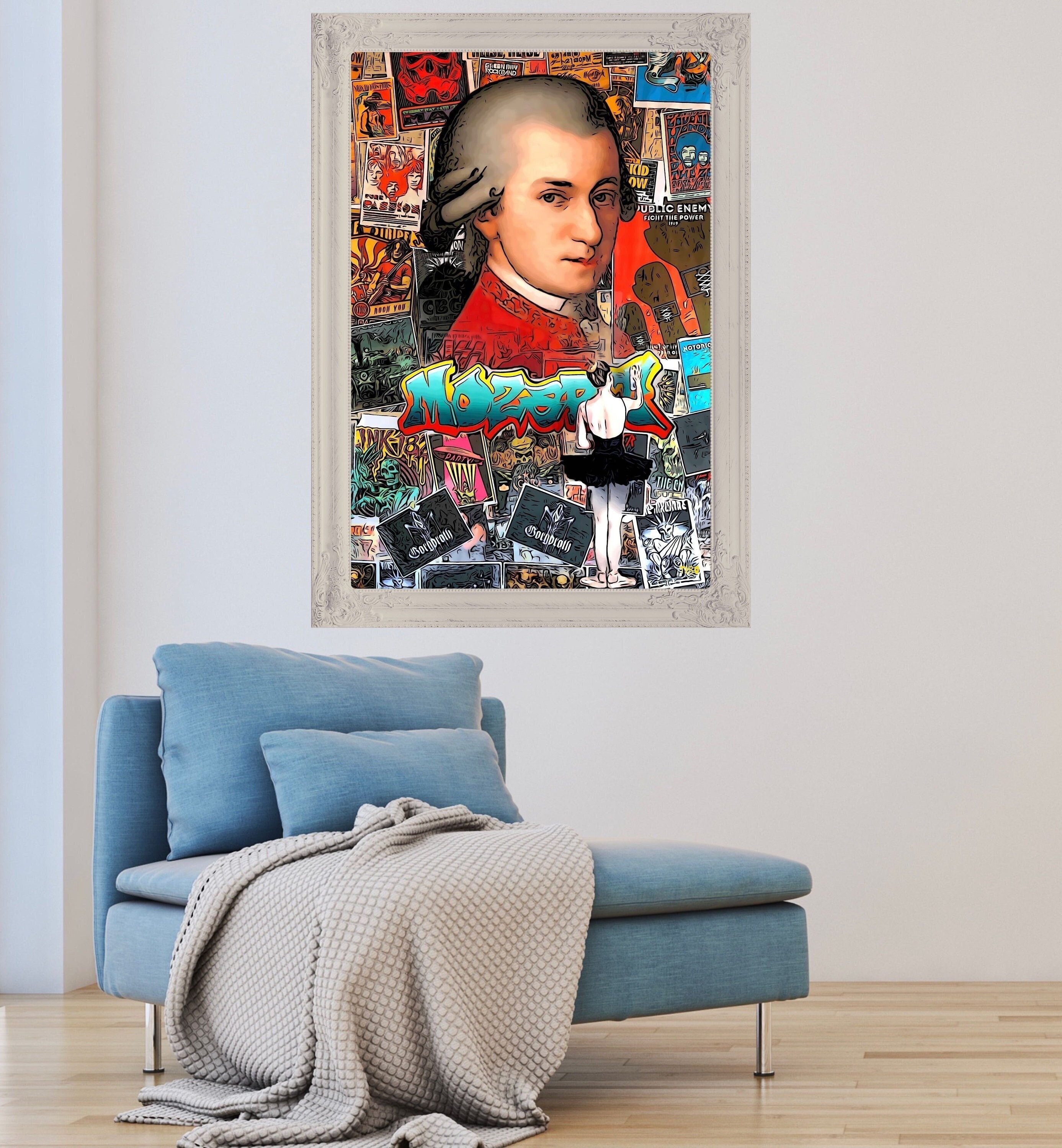 Tibart Affiche Mozart Pop Art
